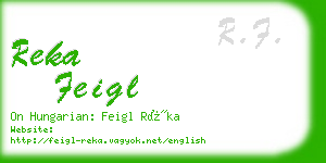 reka feigl business card